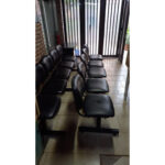 Tandem 5 Cuerpos Oficina - Tapizado Negro - Tisera