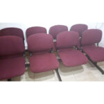 Tandem 4 Cuerpos Oficina - Tapizado Tela - Tisera