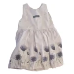 Vestido Blanco con Flores Avangeline