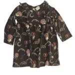 Vestido Mangas 3/4 Negro H&M